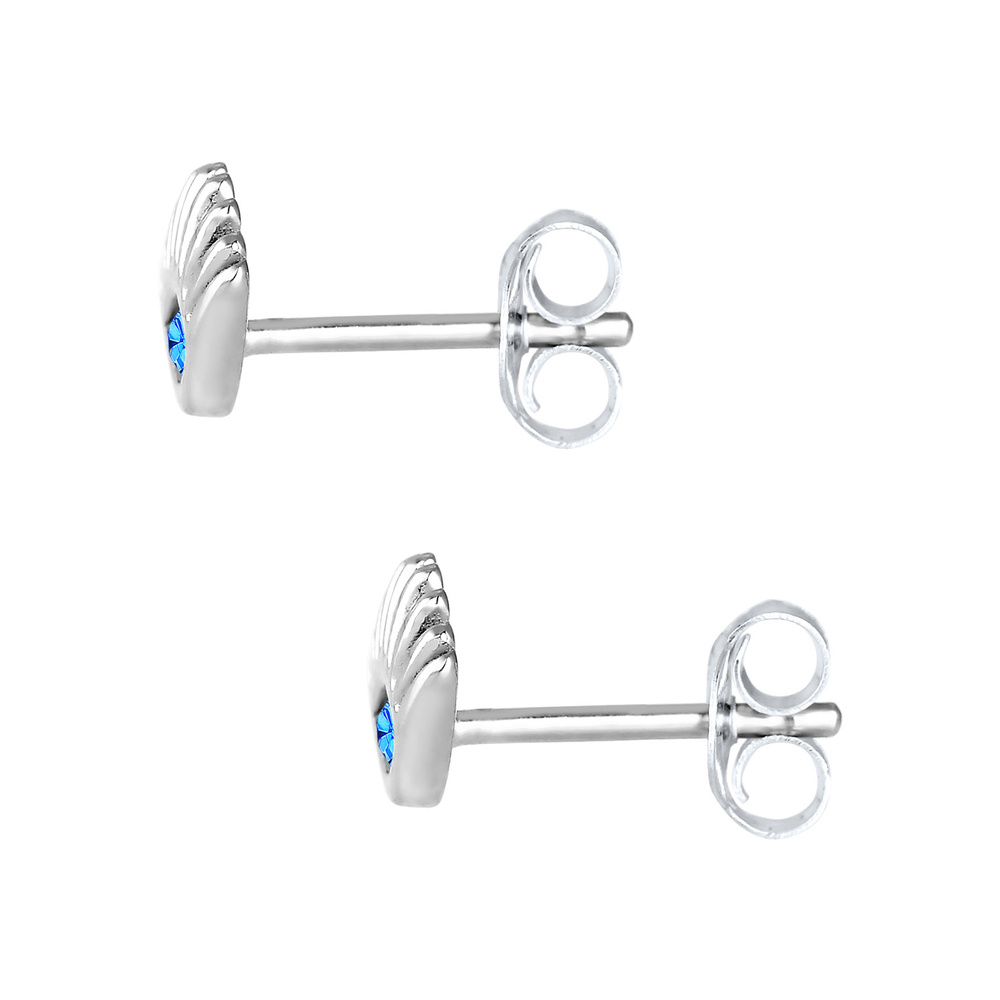 Elli Elli Boucles d'Oreilles Evil Eye avec des Cristaux Clous d'Oreille Femme - (925/1 Boucles d'oreilles