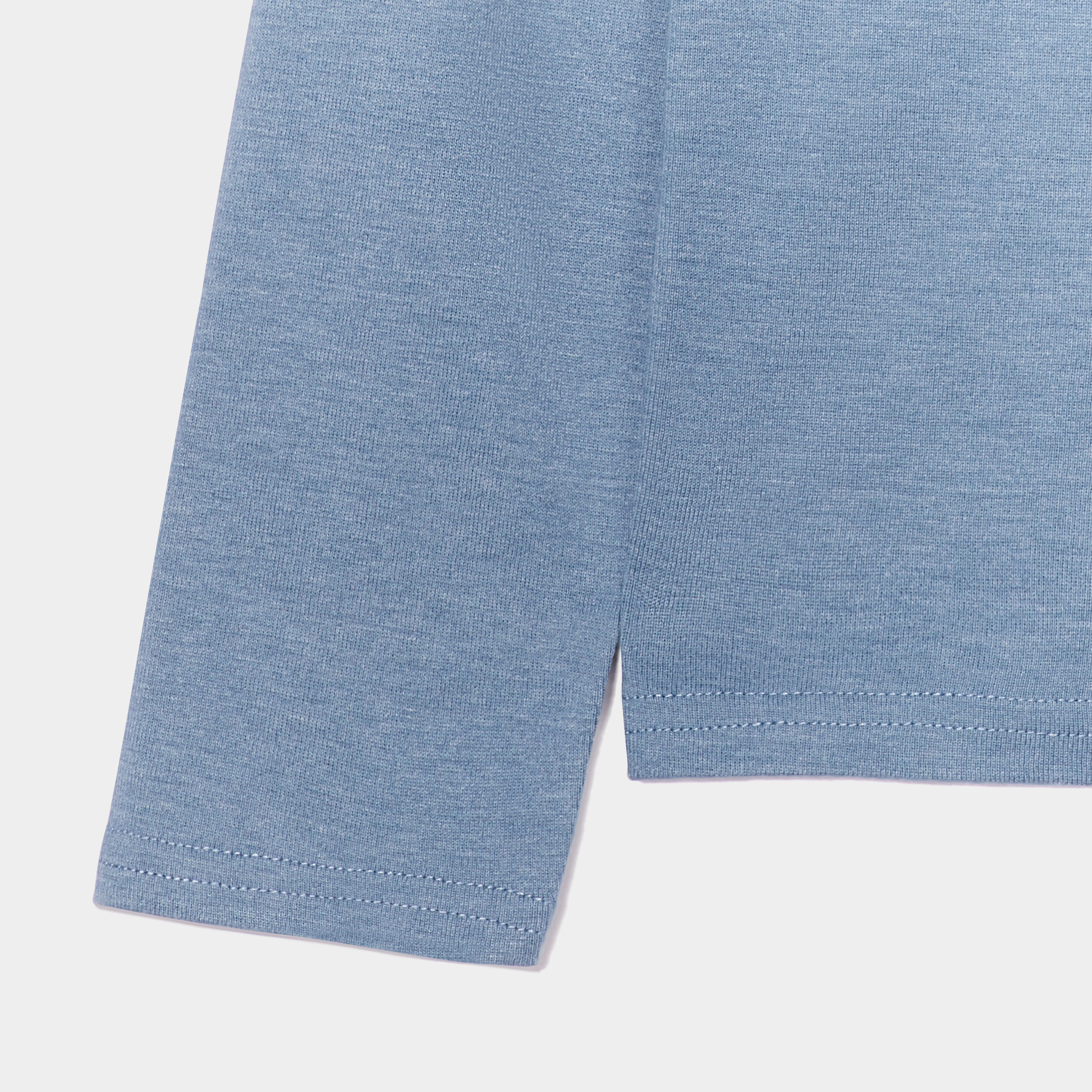Lot 2 t-shirts col roulé bleu gris garçon | La Halle