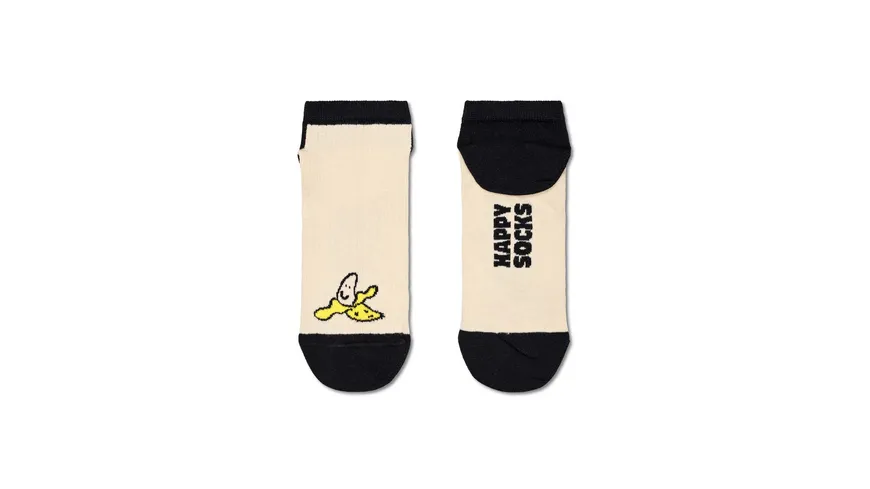 Happy Socks Unisex Sneaker Socken Banana White