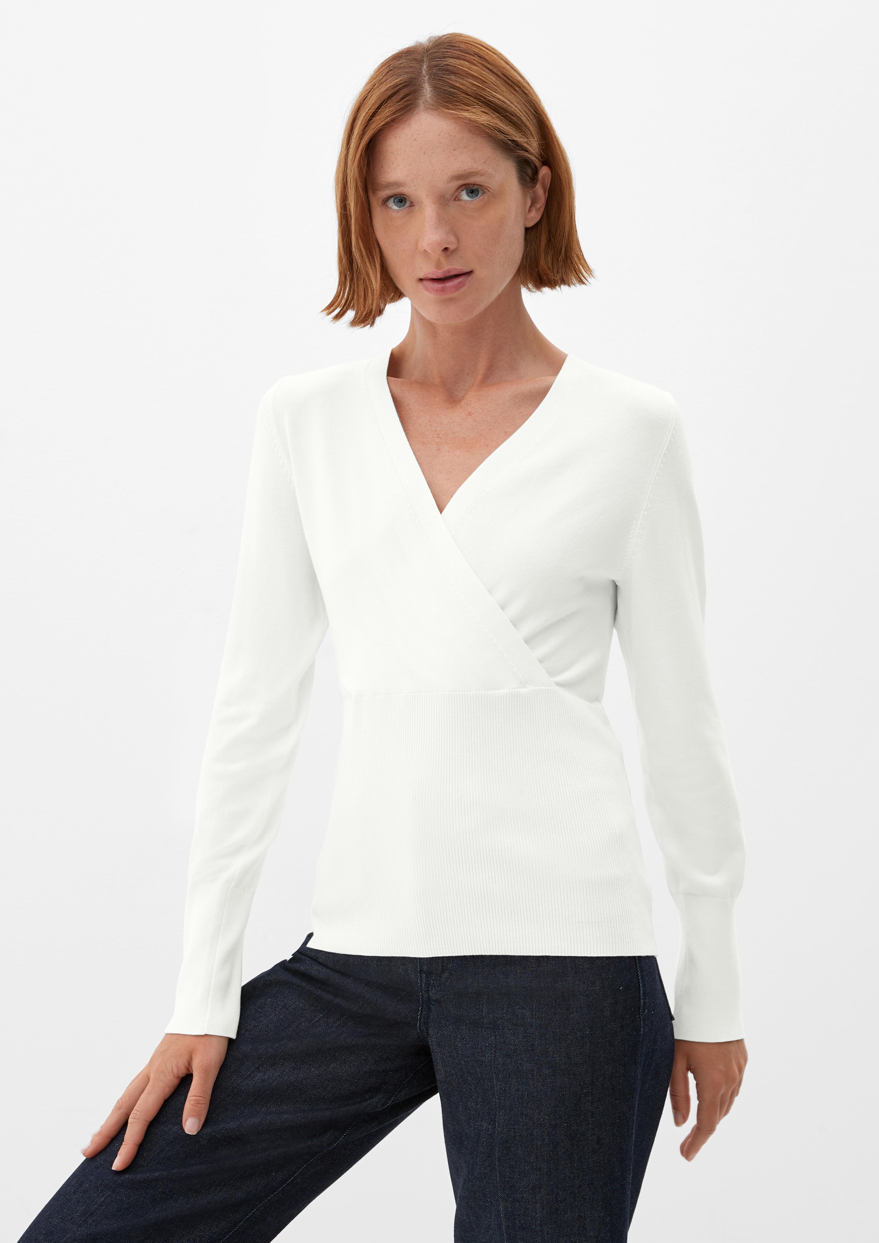 Pullover mit Wickeloptik  2119754-0200