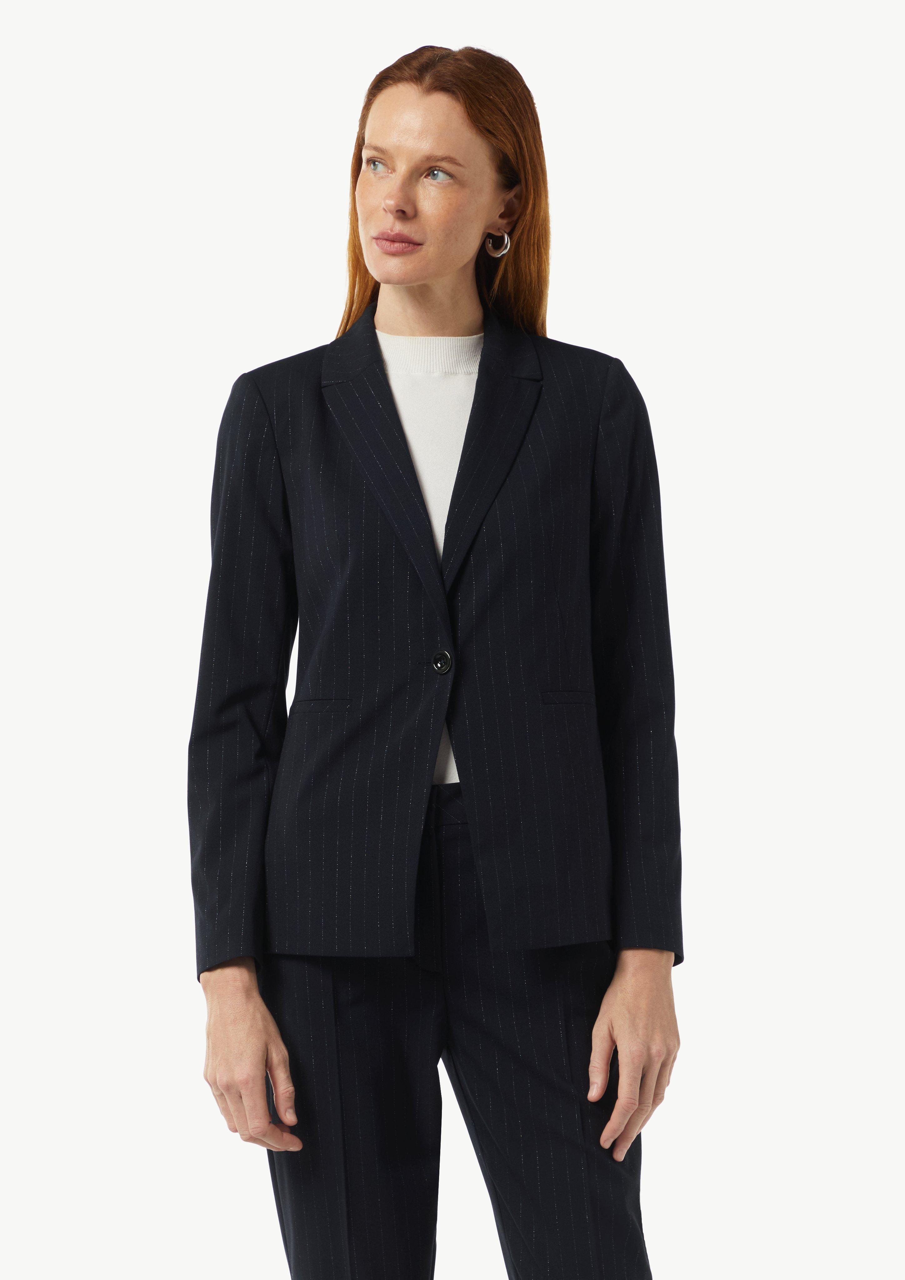 Blazer in Nadelstreifen-Optik - navy