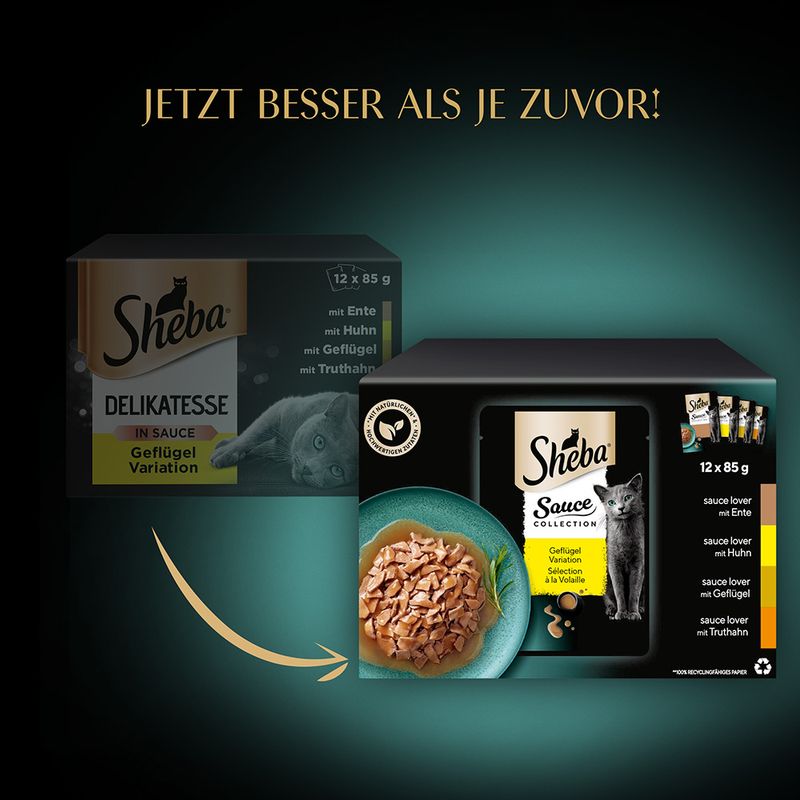 Sheba Varietäten Frischebeutel 12 x 85 g zu TOP-Preisen | bitiba