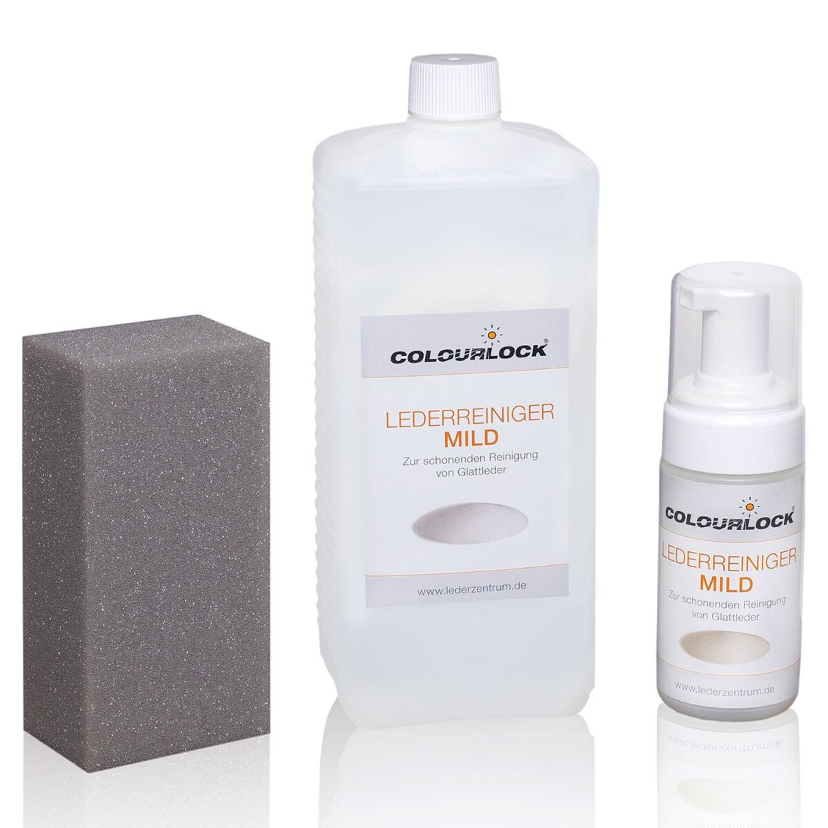 Colourlock Lederreiniger mild 1L mit Schwamm