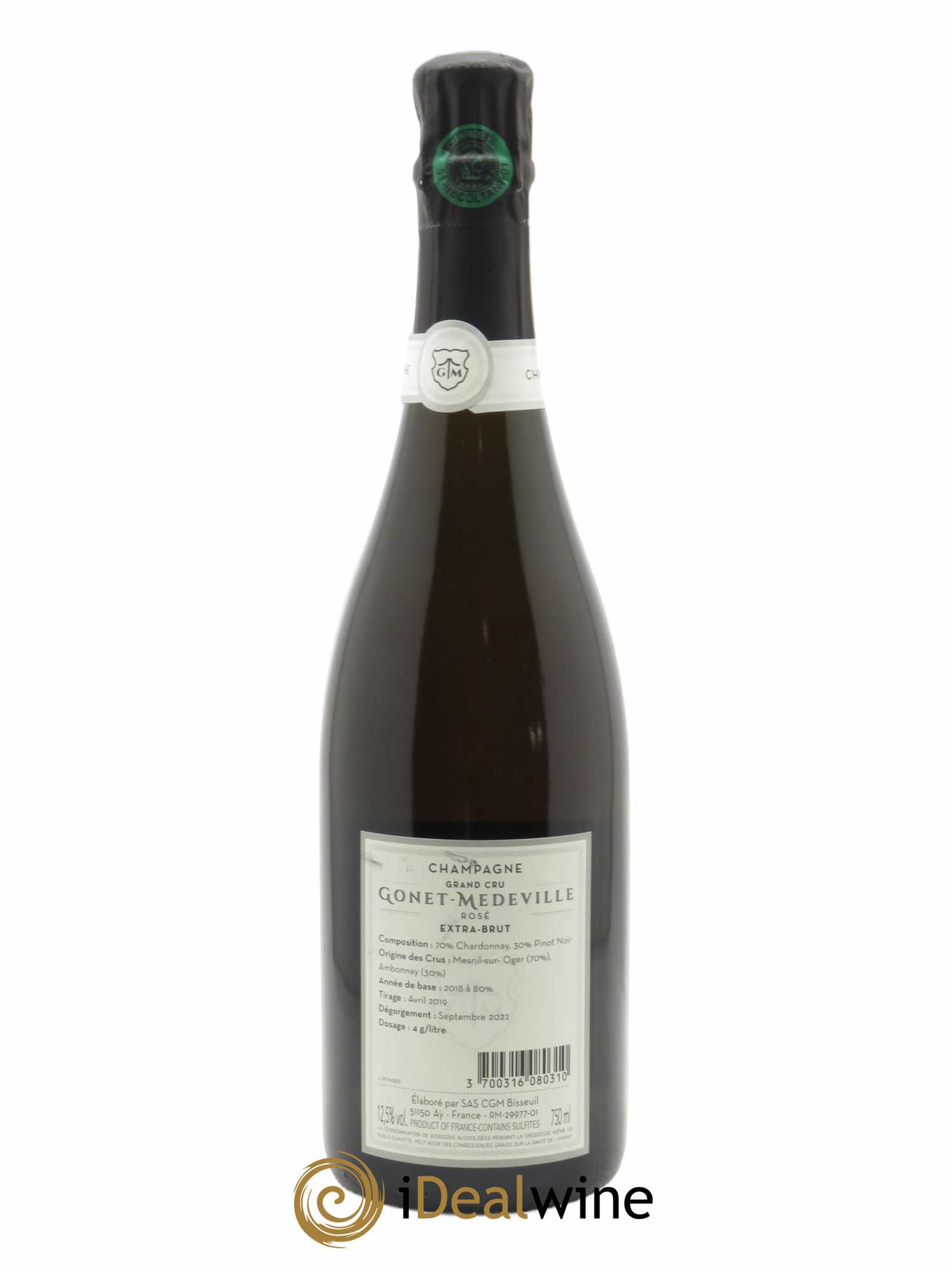 Rosé Grand Cru Extra Brut Vignobles Gonet-Medeville   - Lot de 1 Bouteille