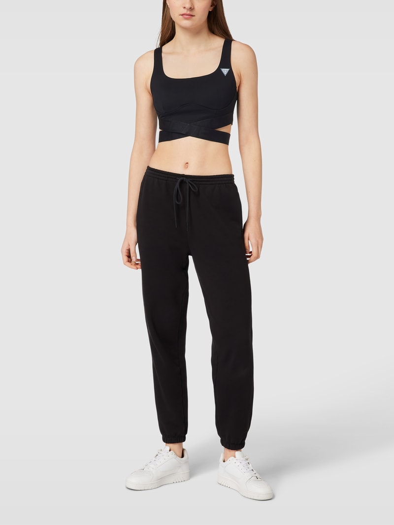 Bustier mit Logo-Bund Modell 'DELICIA ACTIVE TOP' in schwarz