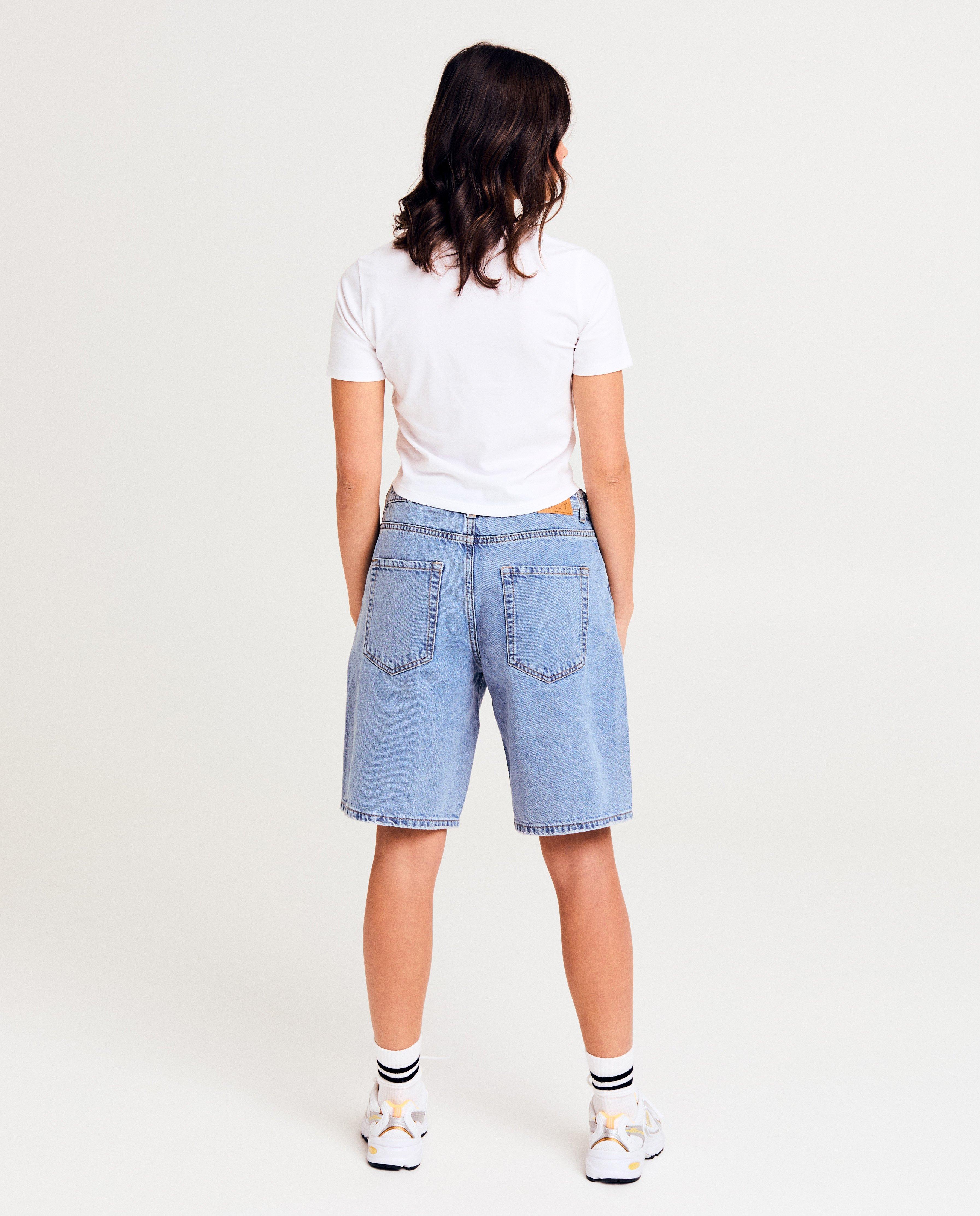Pantaloni scurți din denim Groggy Blue albaștri