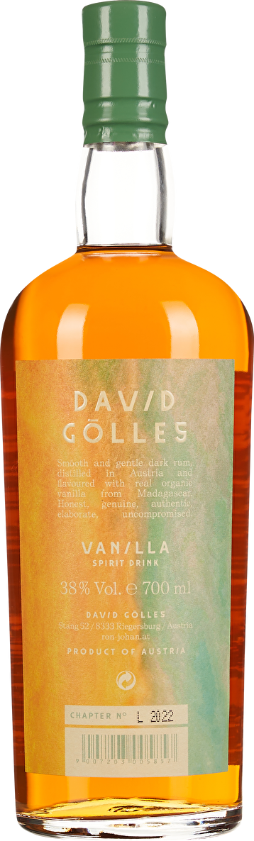 David Gölles Rum Vanilla Ron Johan 0,7 Liter