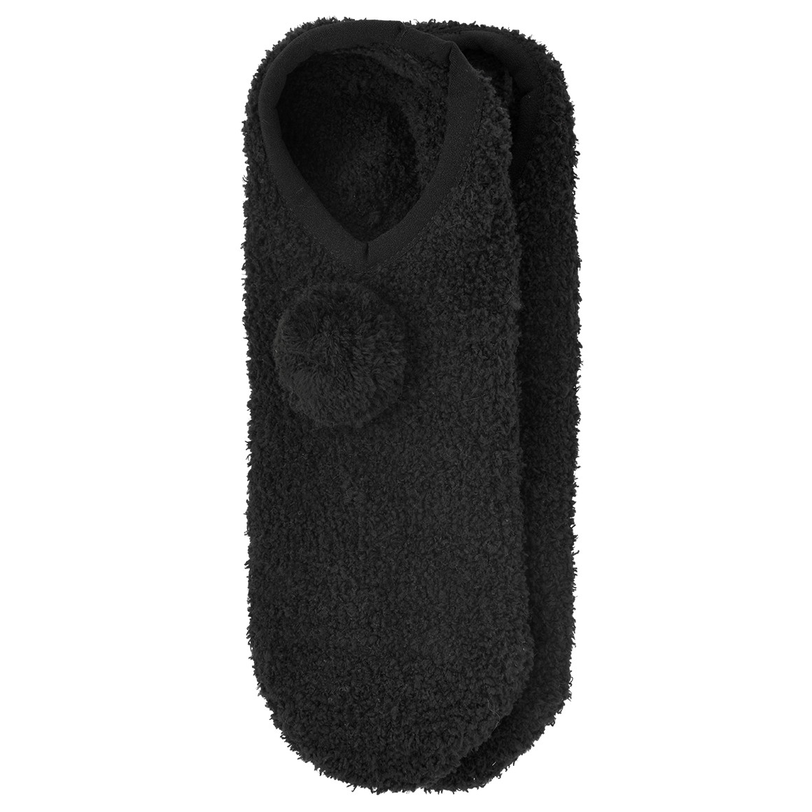1 Paar Damen Kuschelballerinas mit Bommel