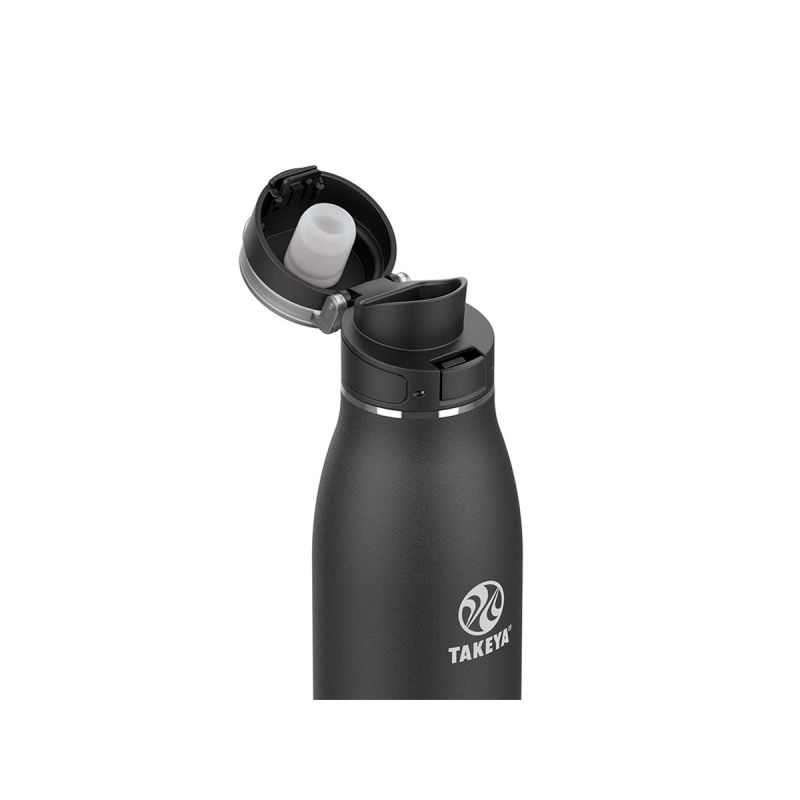 Takeya Actives Traveler Insulated Bottle 25oz \/ 740ml Onyx (52502)