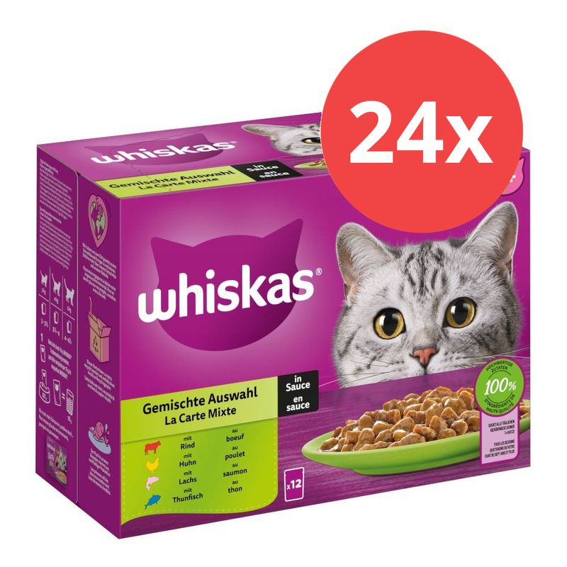 Megapack Whiskas Senior Frischebeutel 24 x 85 g
