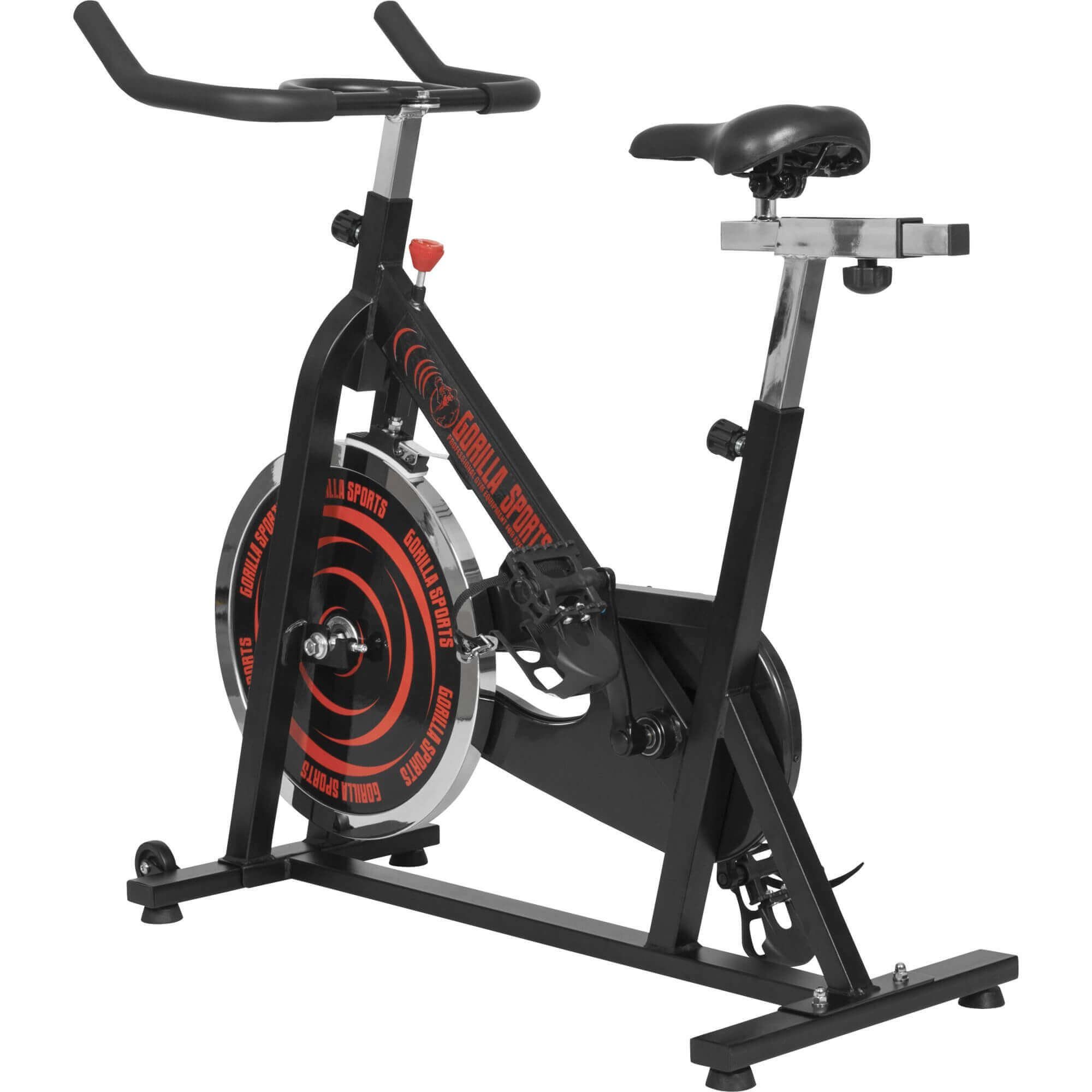 GORILLA SPORTS Heimtrainer 13kg Schwungrad, Verstellbar - Indoor Fahrrad, Fitnessbike, Speedbike (1-tlg)