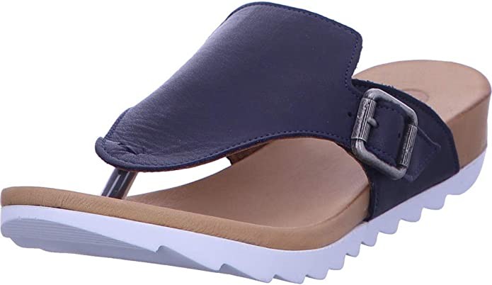 WOLKY Komfort Sandalen blau Roll Slipper