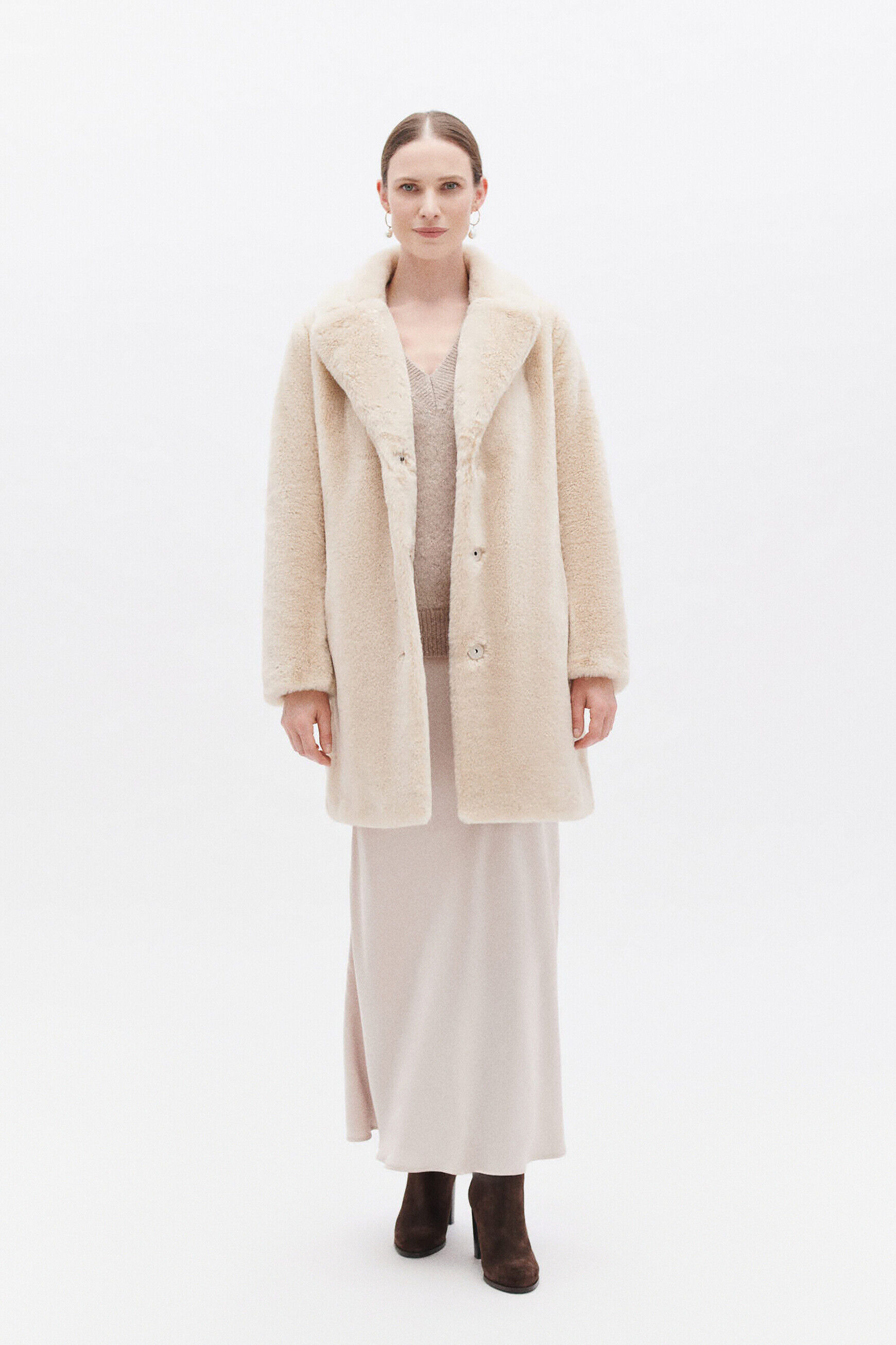 Manteau glovis marron femme