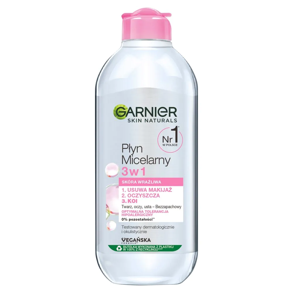 „Garnier Skin Naturals“ micelinis vanduo jautriai odai 3 viename