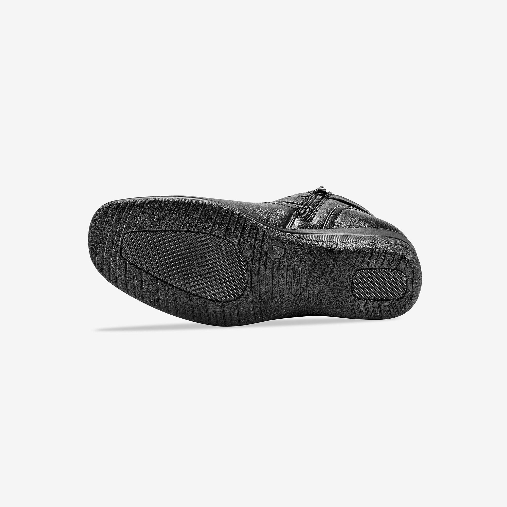 Low-boots confort compensées et zippées