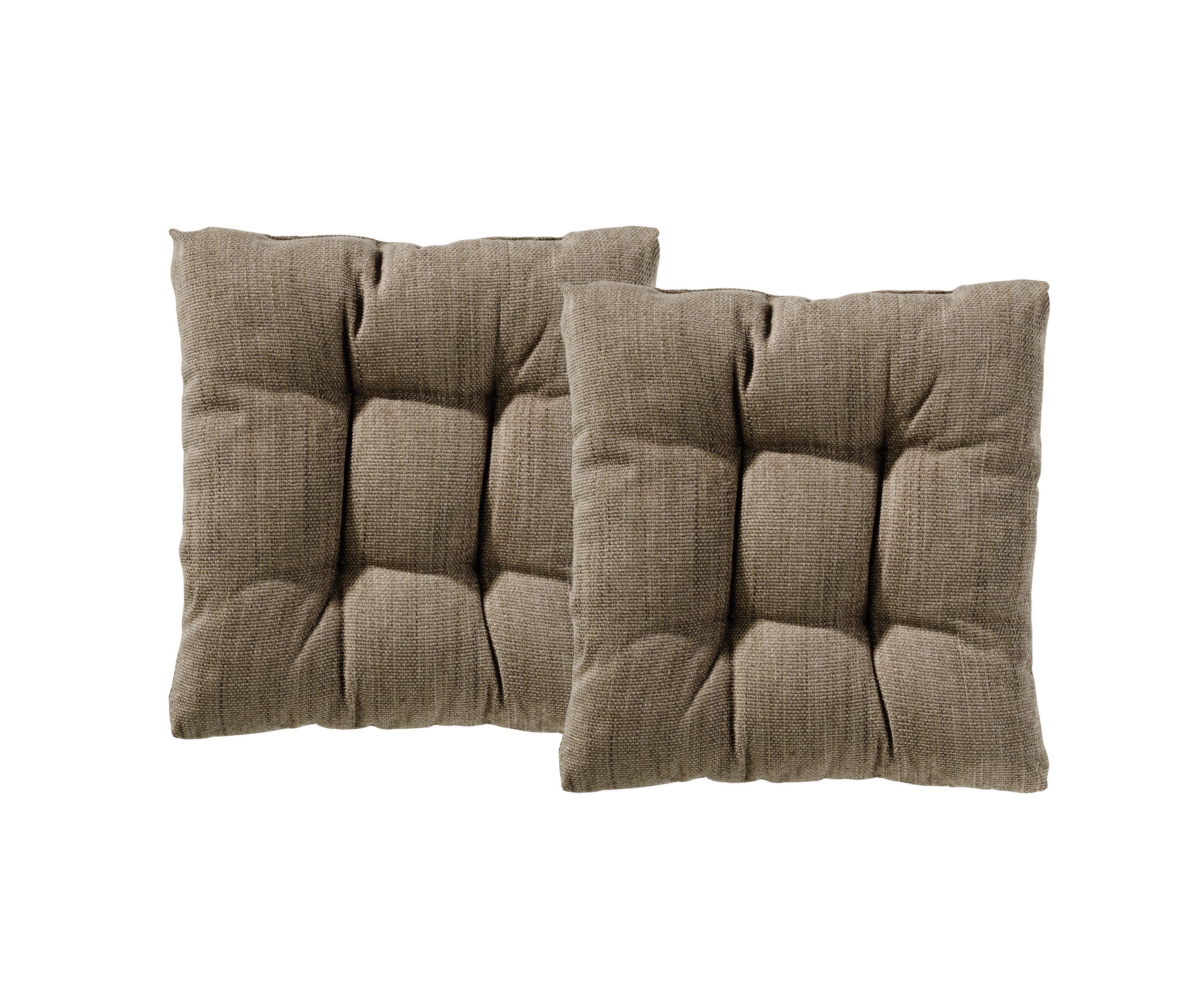 XDREAM Stuhlkissen Sitzkissen Set (2er & 4er) für Stühle und Bänke, robuste Polsterauflage für indoor und outdoor, 40x40x6 cm