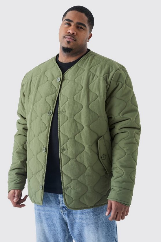 Plus gesteppte Jacke