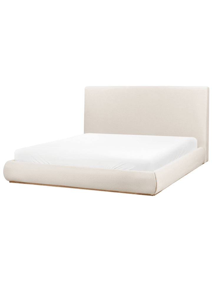 Beliani Doppelbett CAMPAGNE in Beige - (W) 199 x (H) 114 x (L) 232 cm günstig kaufen onesize