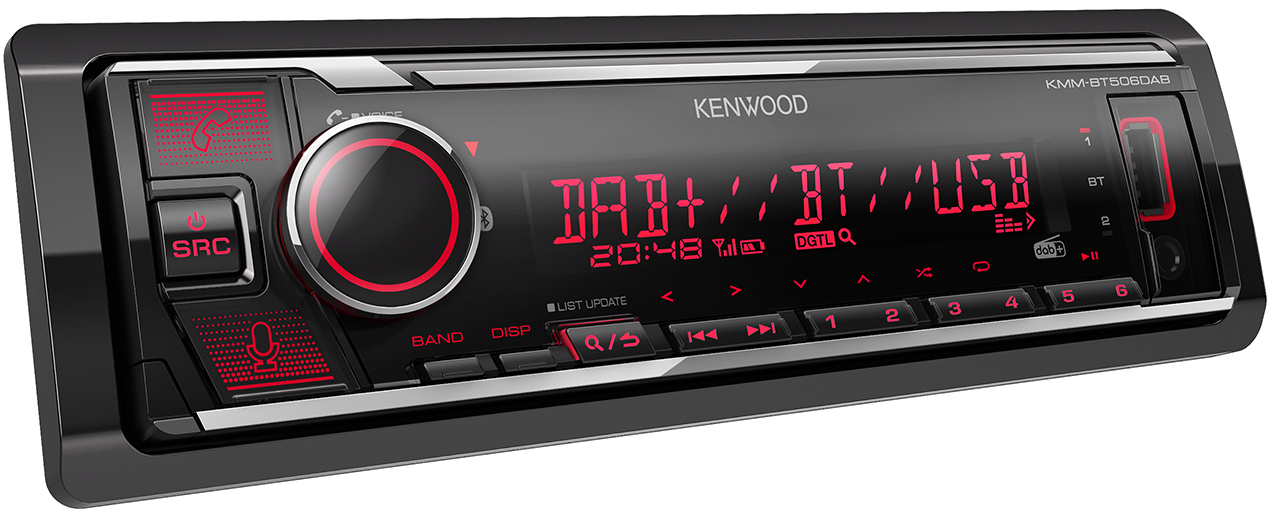 Kenwood KMM-BT506DAB Autoradio mit DAB+, Bluetooth, USB, Sprachsteuerung uvm. - ATU