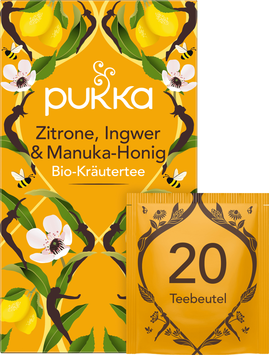 Kräutertee \Zitrone, Ingwer & Manuka-Honig\