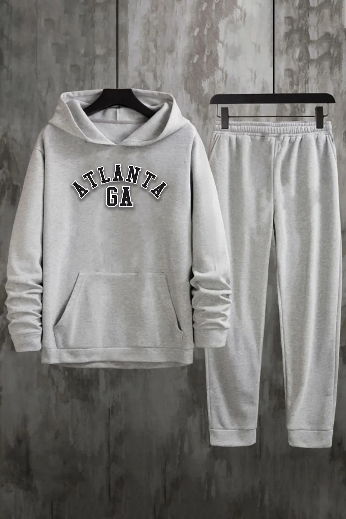 uyguntarz  Bedrucktes Unisex-Trainingsanzugset „Atlanta“.