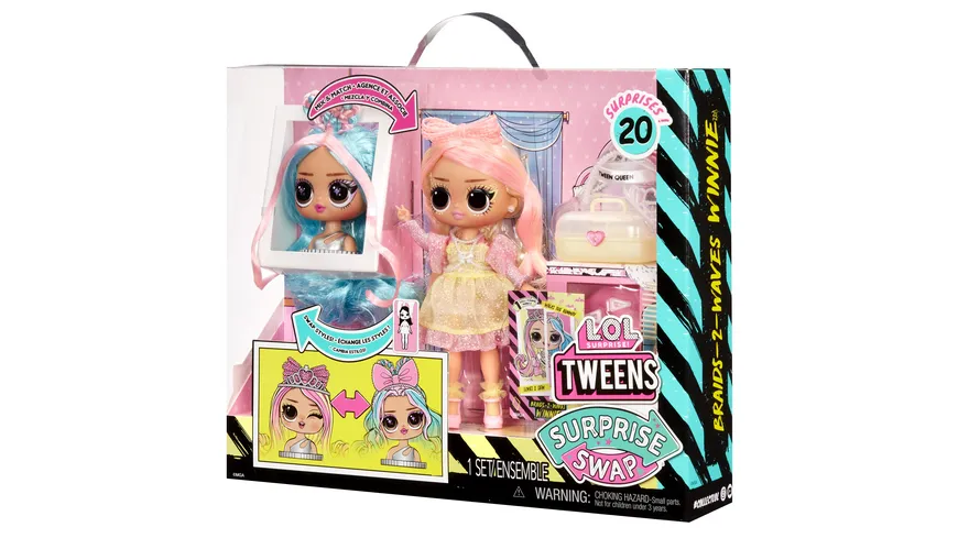 L.O.L. Surprise Tweens Surprise Swap Fashion Doll- Braids-2-Waves Winnie