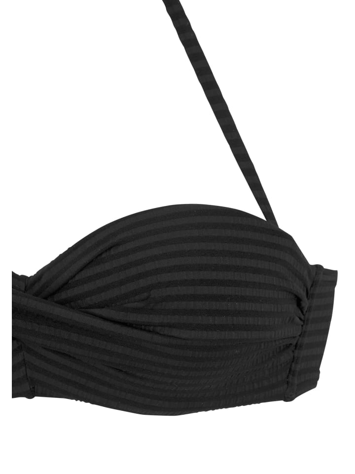 Venice Beach Bügel-Bandeau-Bikini in schwarz günstig kaufen