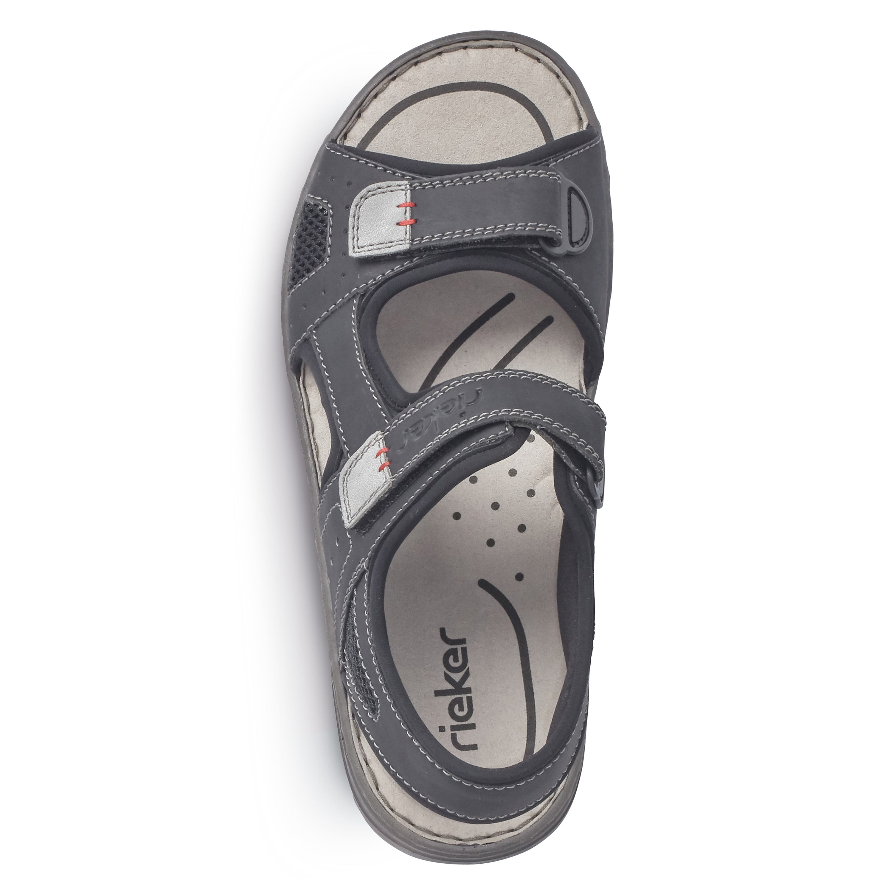 Rieker Herren Trekkingsandalen graphitschwarz