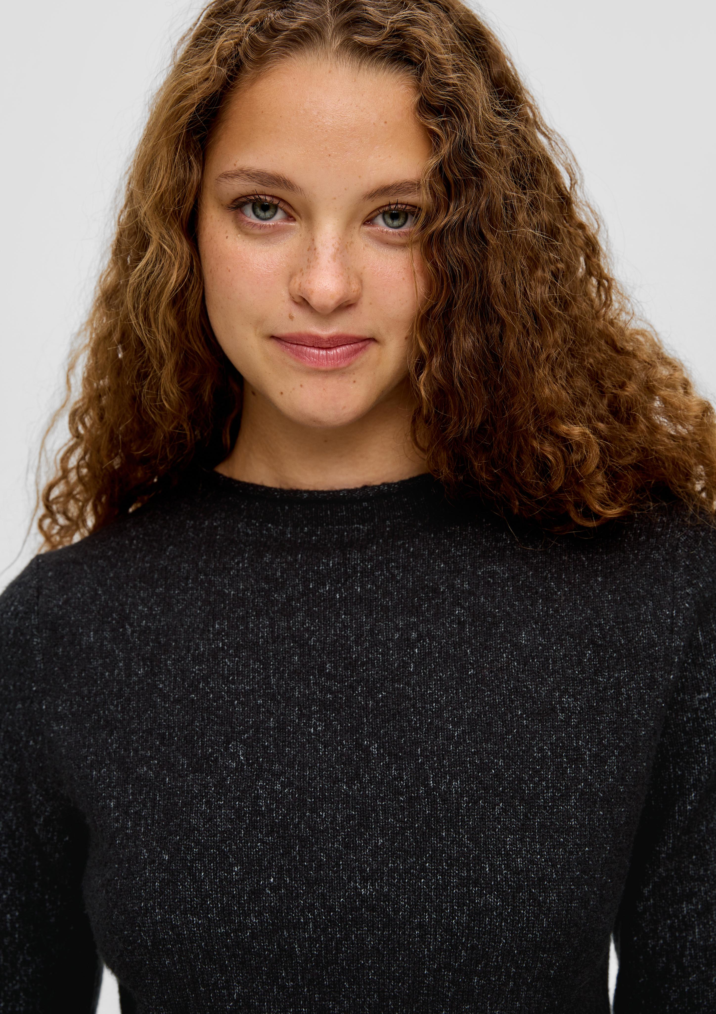 Strickpullover mit Rollsaumblende  2142393-99W0