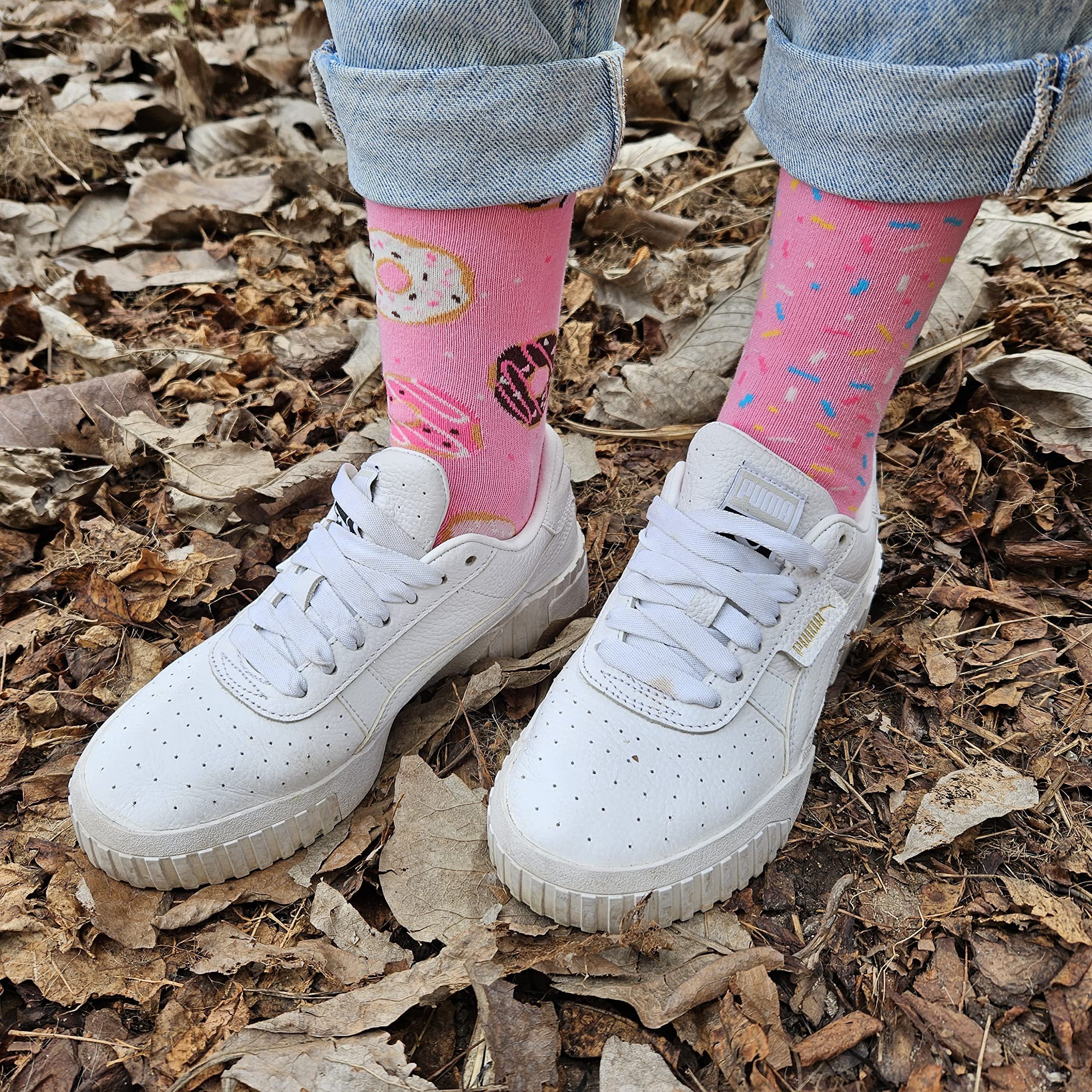 Soxo Socken Lustige Geschenke Für Frauen (Box, 1-Paar, 1 Paar) Bunte Socken Damen Donut
