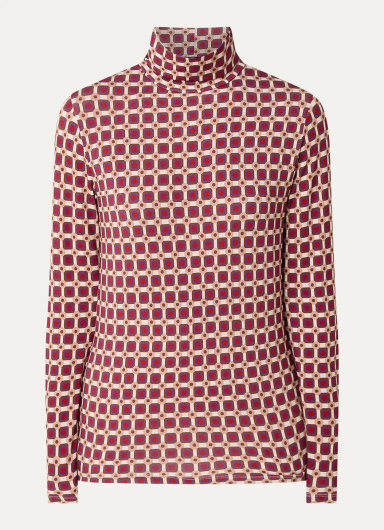Camicia a maniche lunghe River Woods con stampa grafica e colletto