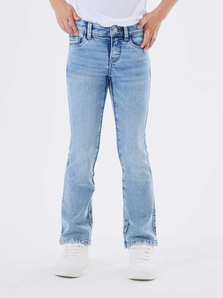 name it Bootcut Jeanshose in light blue denim günstig kaufen
