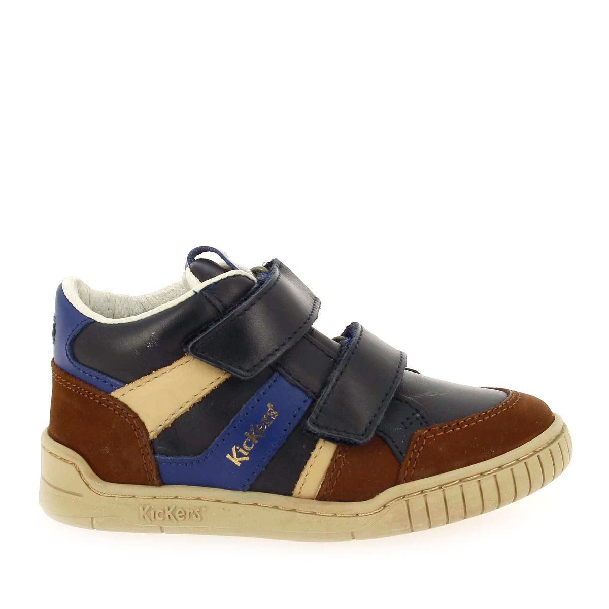 Kickers  WINCKY VEL - Marine marron