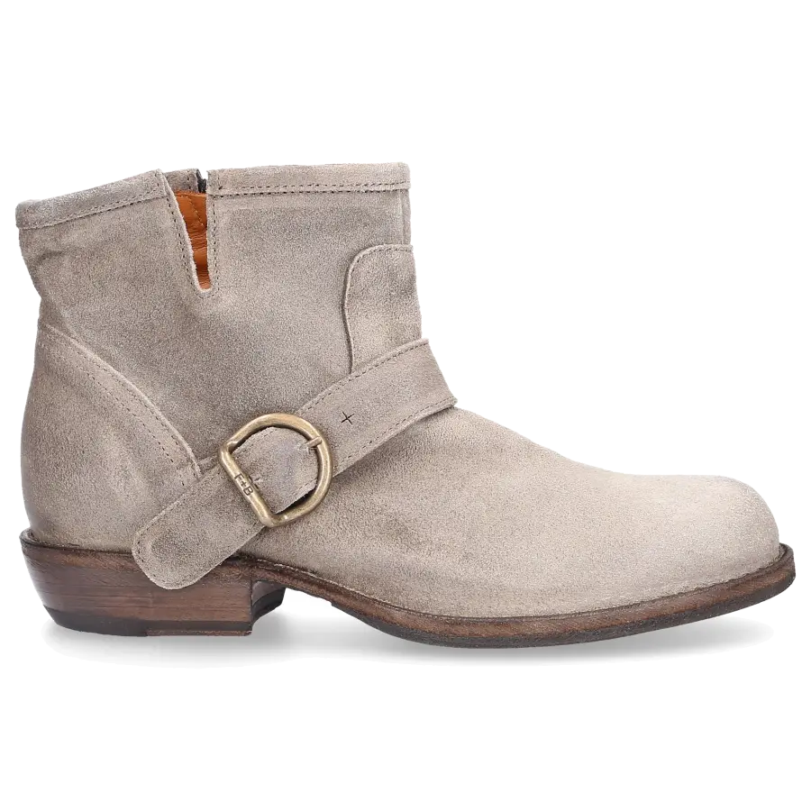 Fiorentini + Baker - Stiefeletten Beige CARNABY CHUD Veloursleder Logo taupe - beige