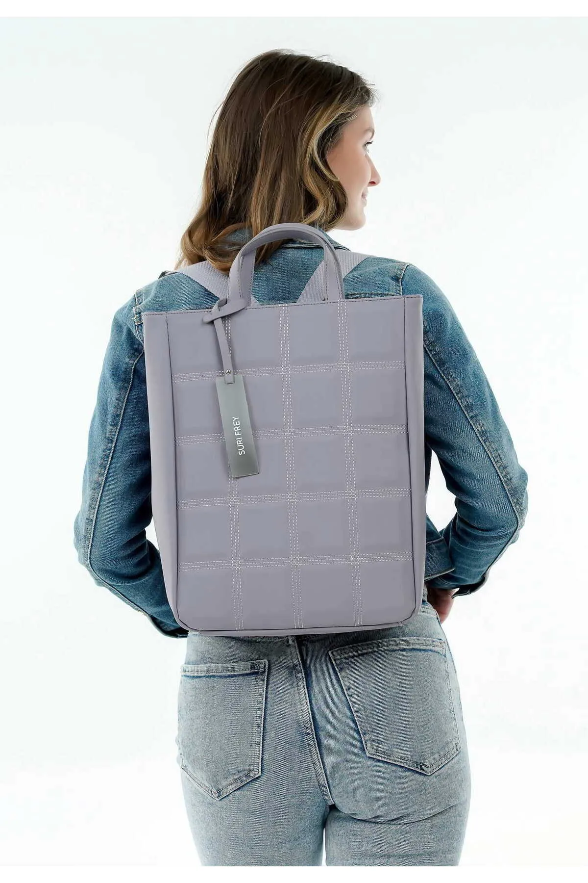 SURI FREY  Rucksack - Lila - Unifarben