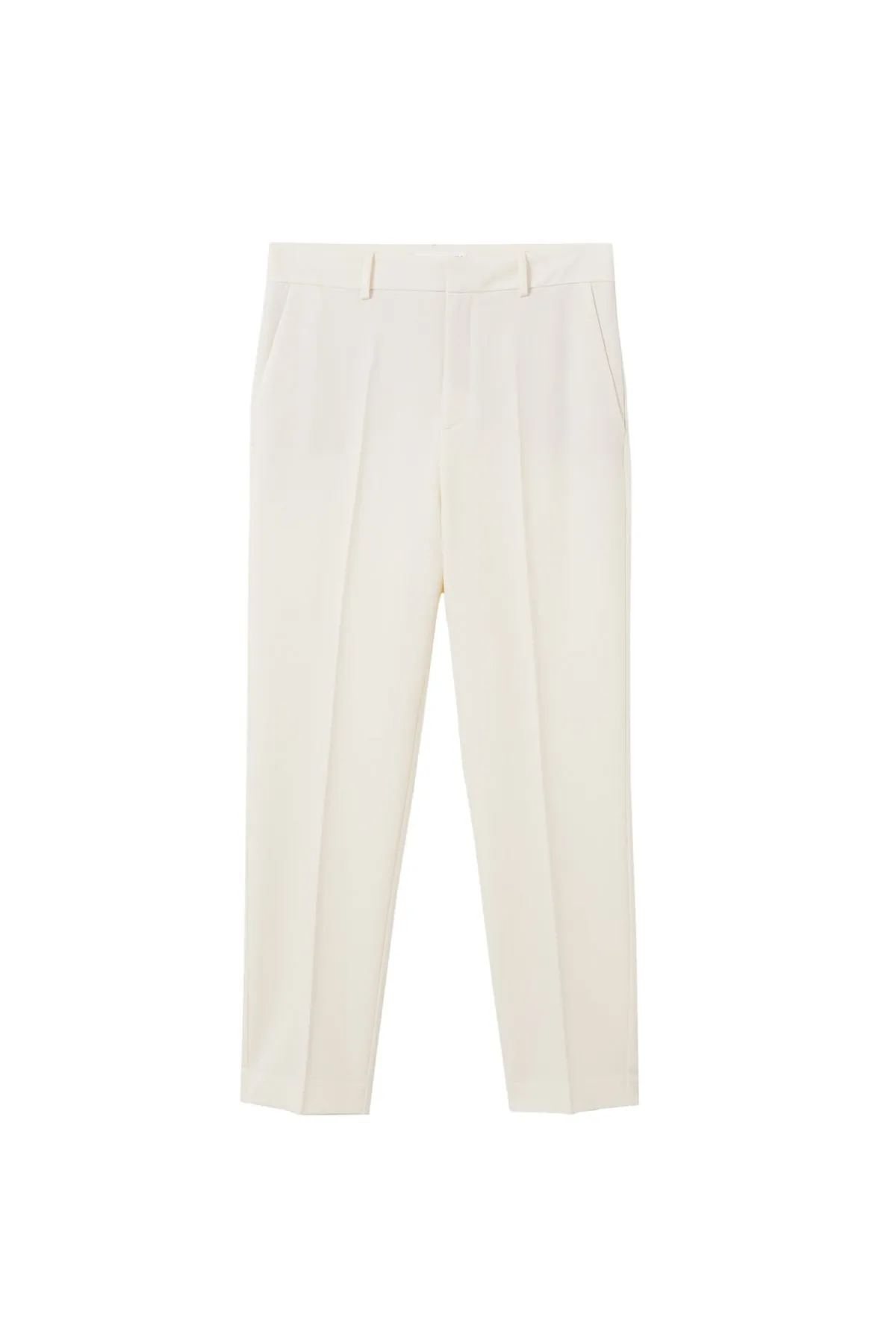 MANGO  Ecrufarbene Damenhose 27053263