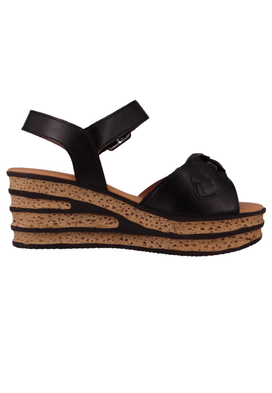GABOR Komfort Sandalen schwarz