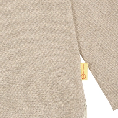 Poloshirt langarm, hellgrau für Jungs