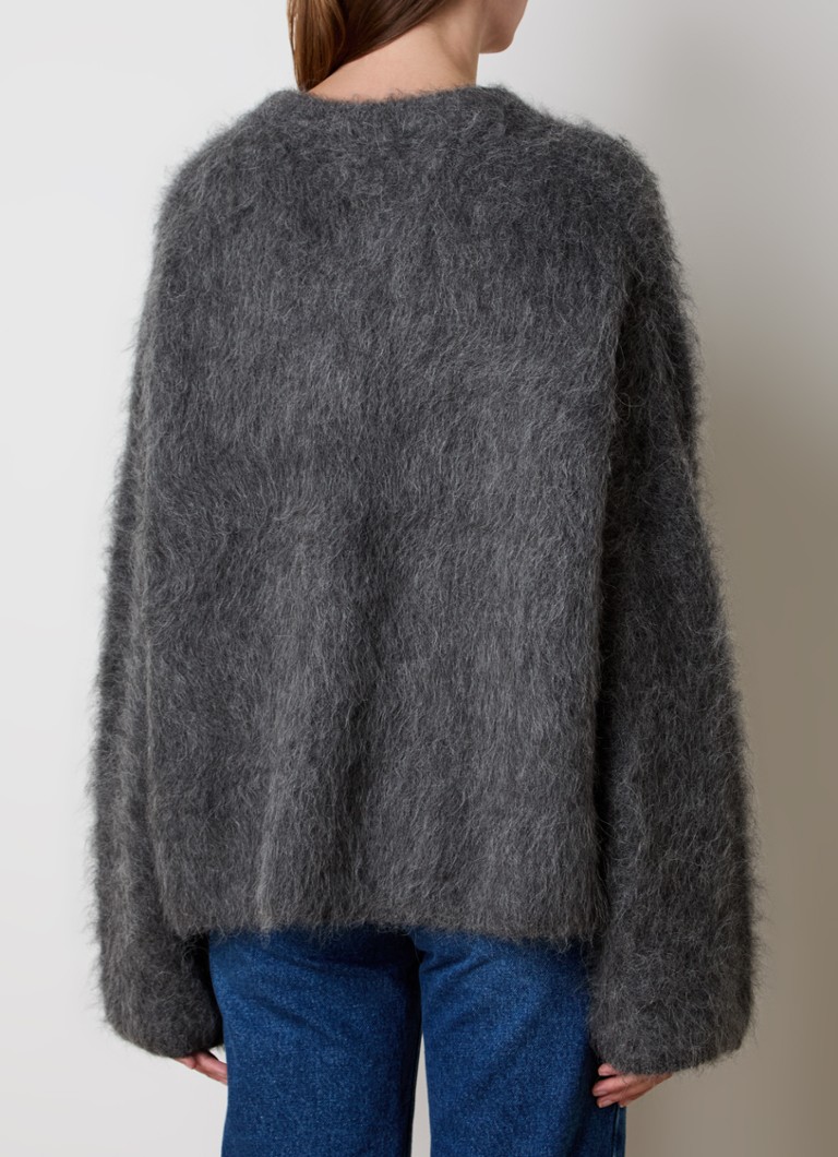 TOTEME  Grofgebreide trui in alpaca wolblend