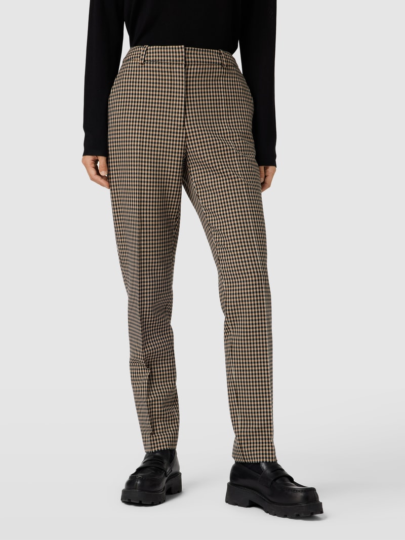 Stoffhose mit Viskose-Anteil Modell 'Tamata' in camel
