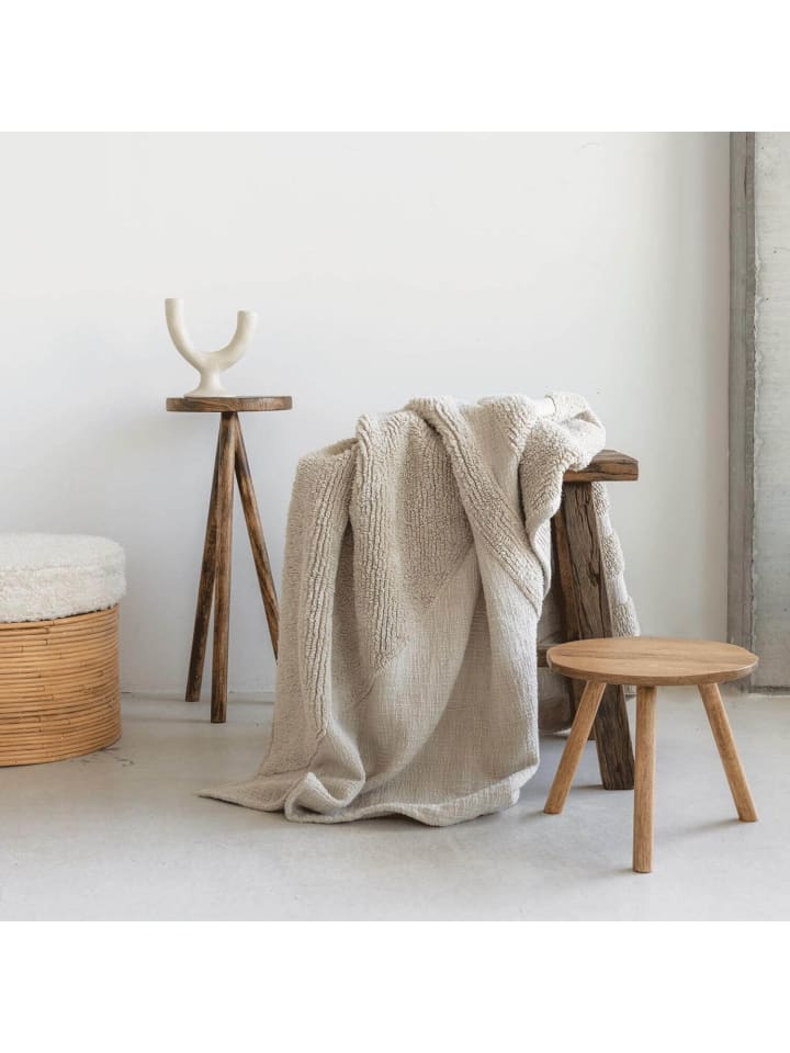 URBAN NATURE CULTURE Plaid Rainbow in Creme günstig kaufen onesize