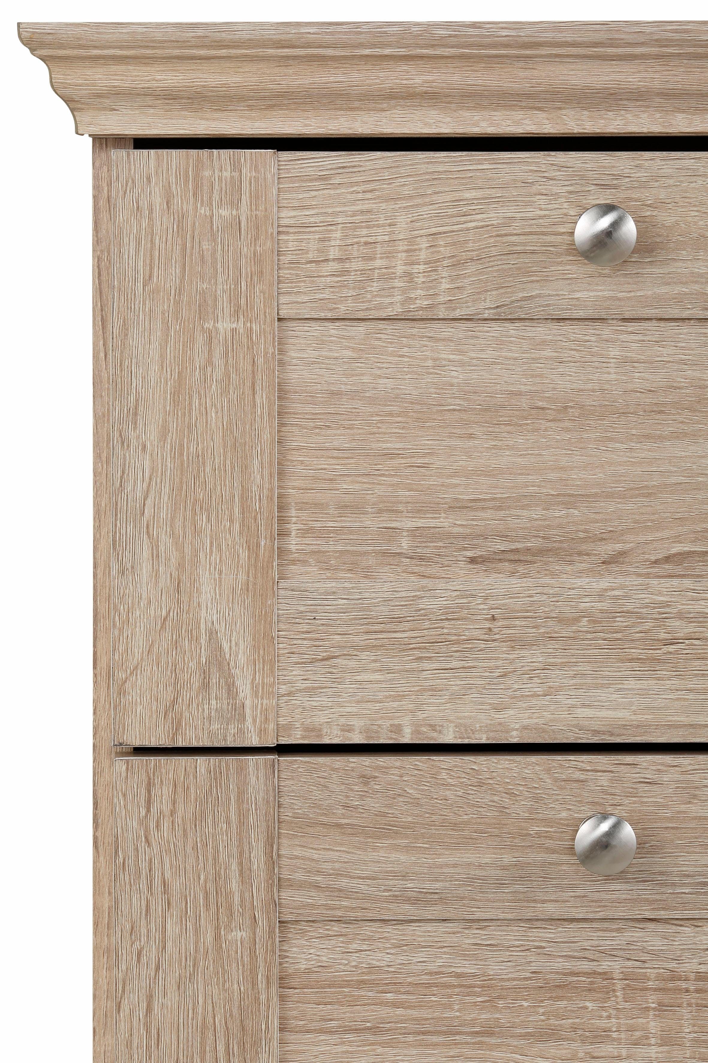 Home affaire Schubkastenkommode Binz, mit schönen Metallgriffen, 3 Schubladen, Breite 75 cm