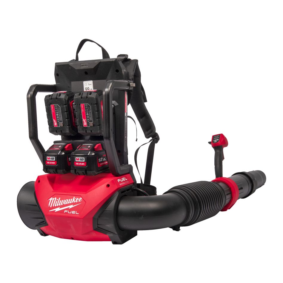Milwaukee 4933499231 M18 F2BPB-124 FUEL™ kaksoisakkureppu Bladblazer 18 V 4 x 12 Ah akku