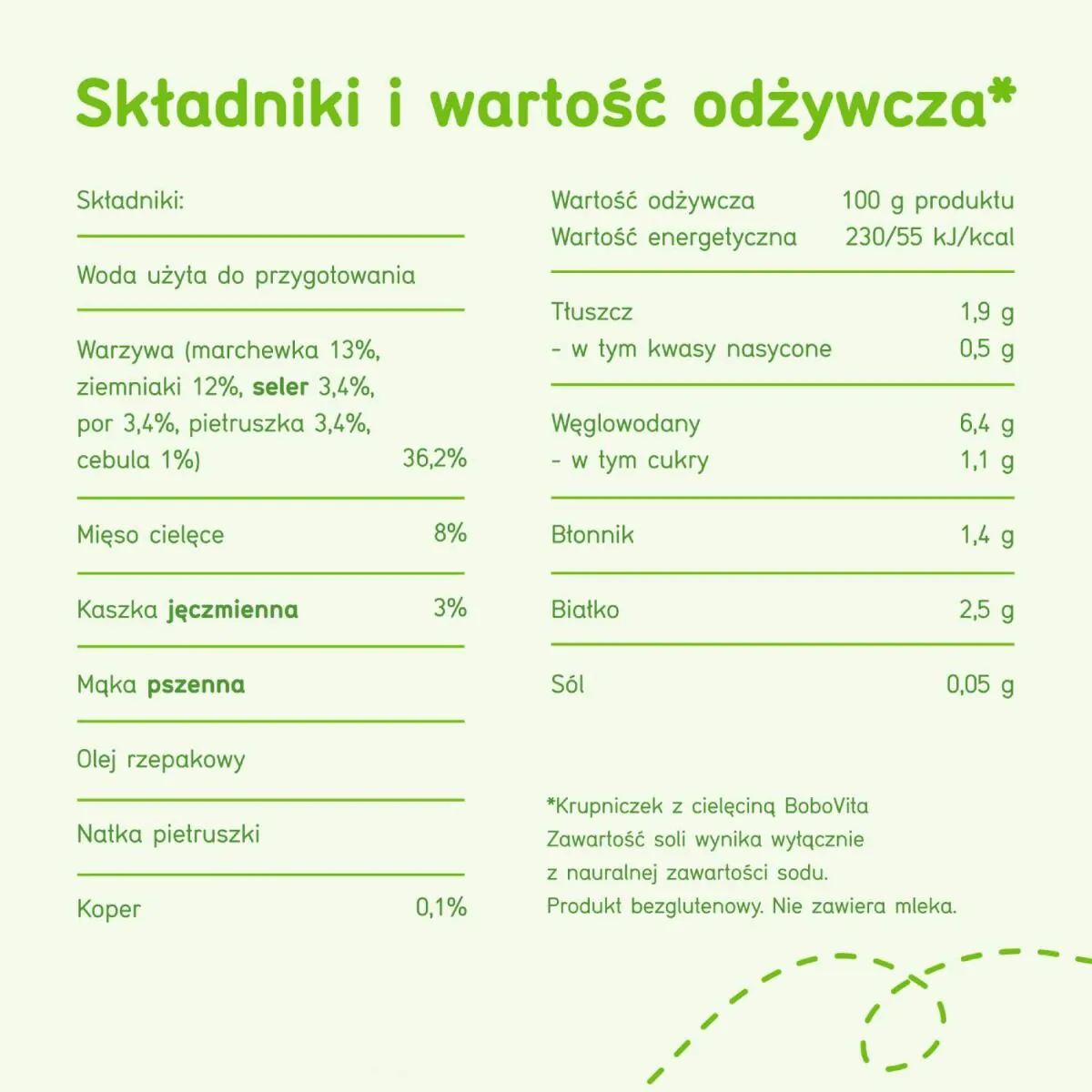 Bobovita bygsuppe med kalvekød
