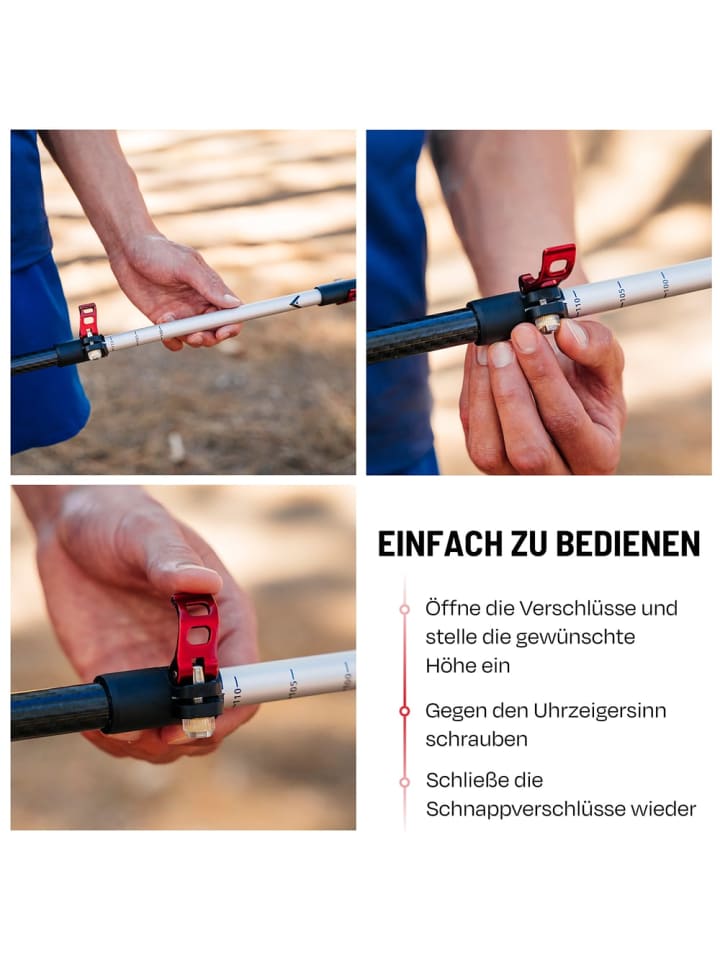Atacama ATACAMA Nordic Walking Stöcke Damen und Herren Wanderstöcke Faltbar & Wanderst günstig kaufen onesize