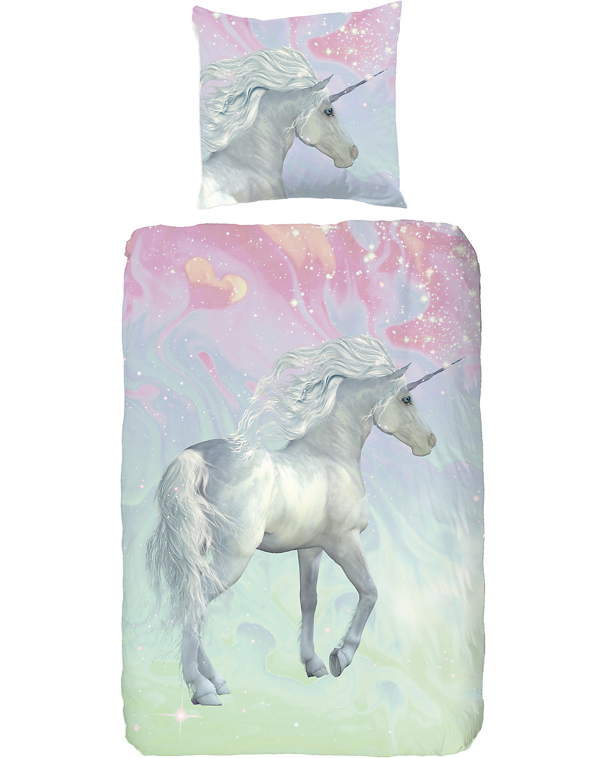 Bettwäsche Einhorn, Renforcé, 135 x 200 cm