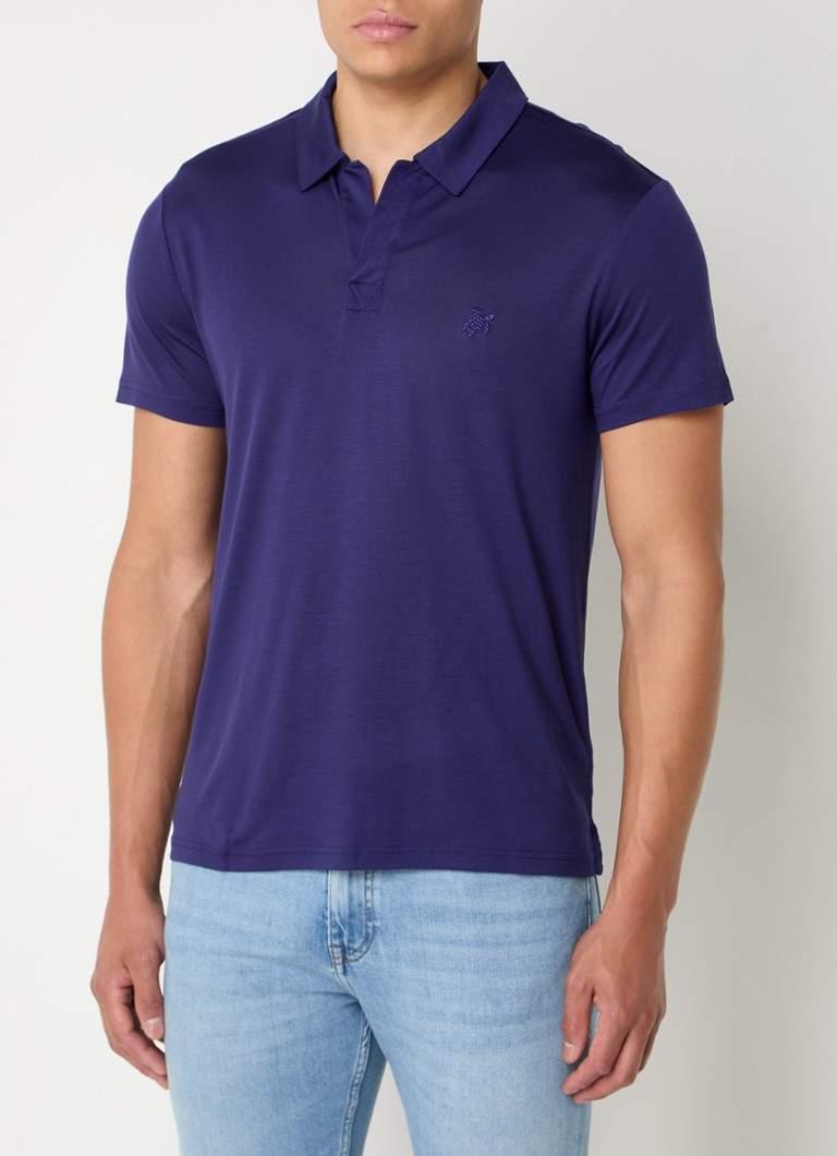 Vilebrequin Pirinol regular fit polo made of lyocell with embroidery