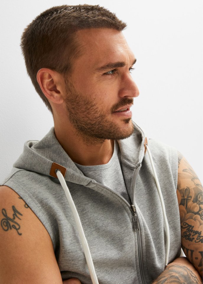 Sweatweste mit recyceltem Polyester