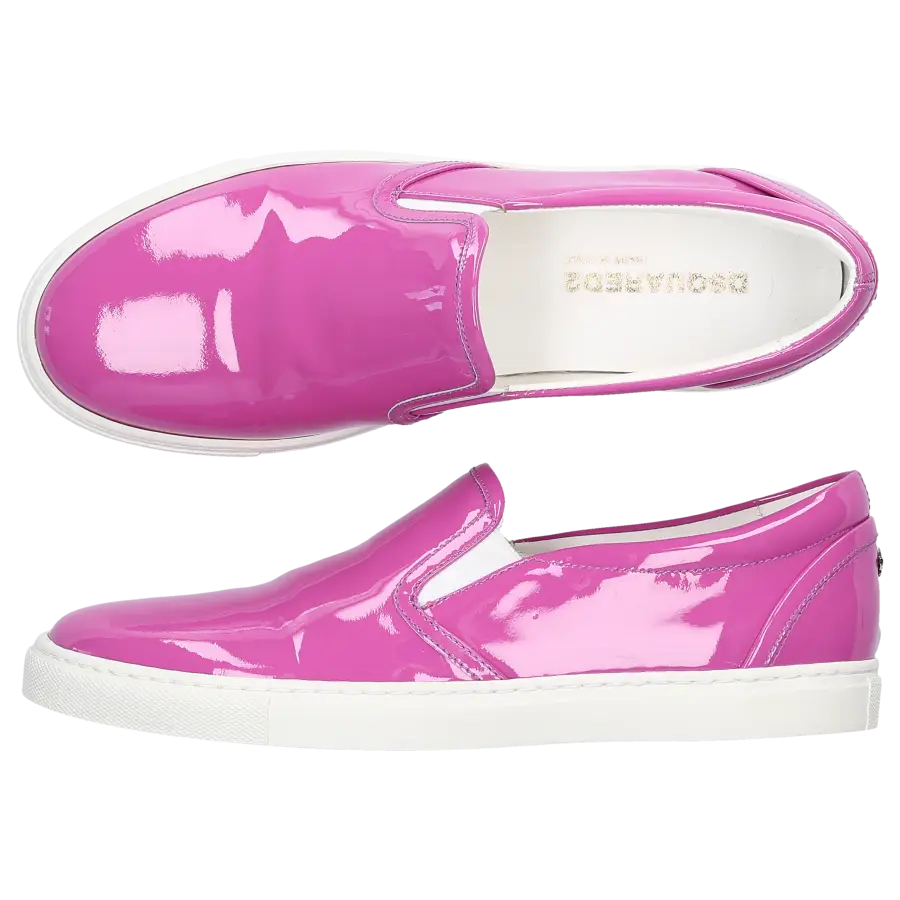 Dsquared2 - Sneaker low Kalbsleder Lackleder lila - pink