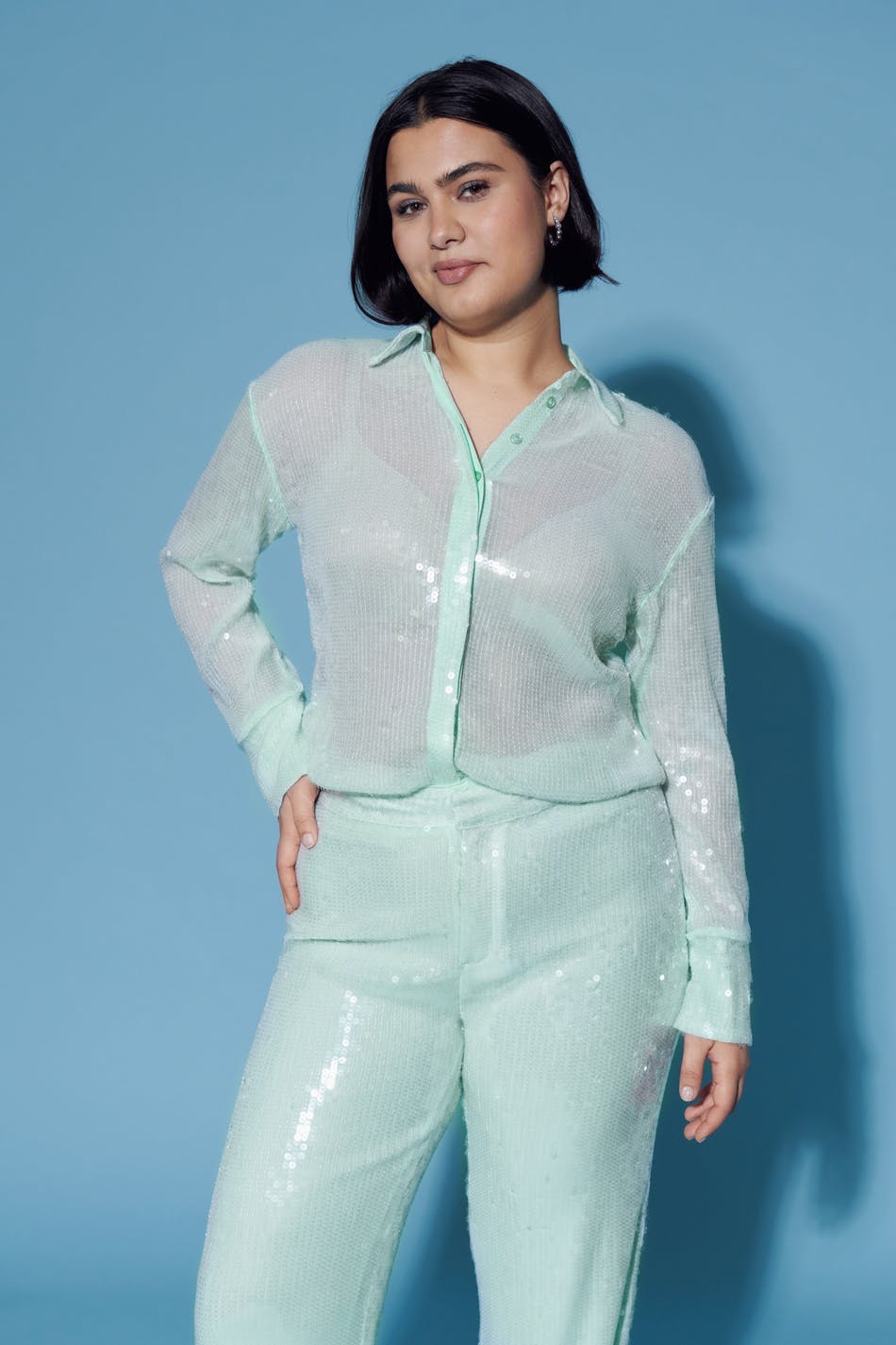 Sequin shirt